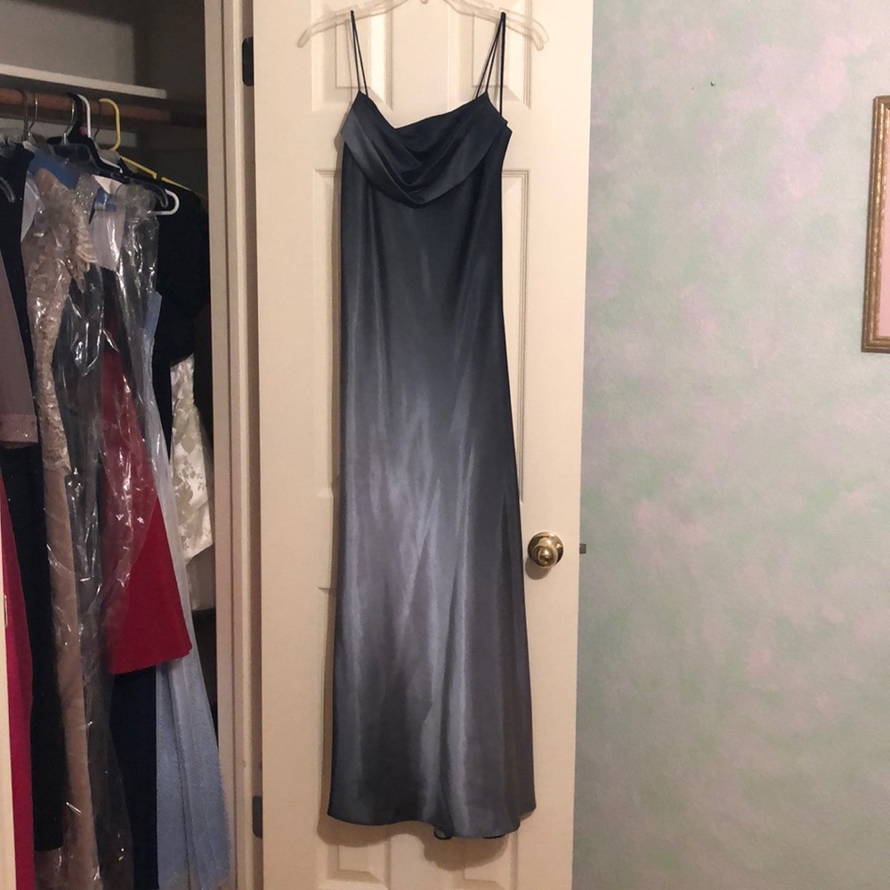 Gray prom dress